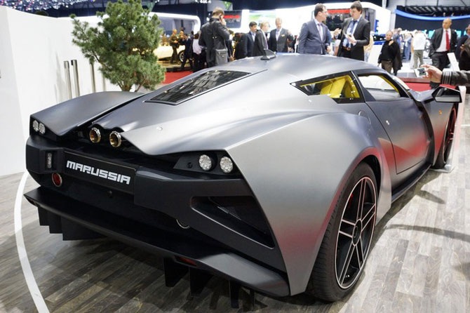 Первый российский суперкар Marussia B2 в Женеве