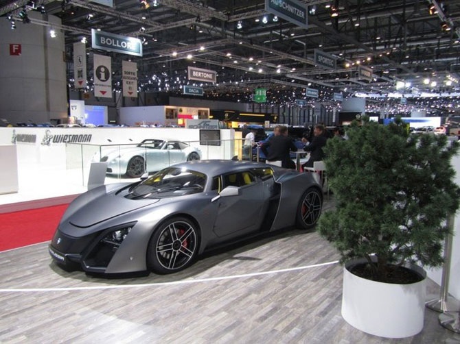 Первый российский суперкар Marussia B2 в Женеве