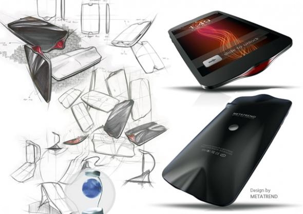 Концепт парящего в воздухе телефона (5 фото)