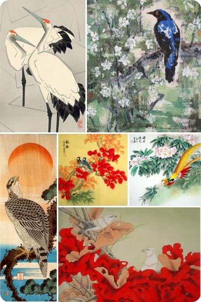 Птицы в японской и китайской графике