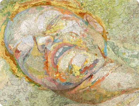 Невероятные коллажи из географических карт от Мэттью Кьюсика.