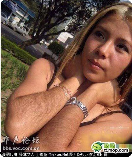 Волосатые руки девушек. Ужас. (5 фото)