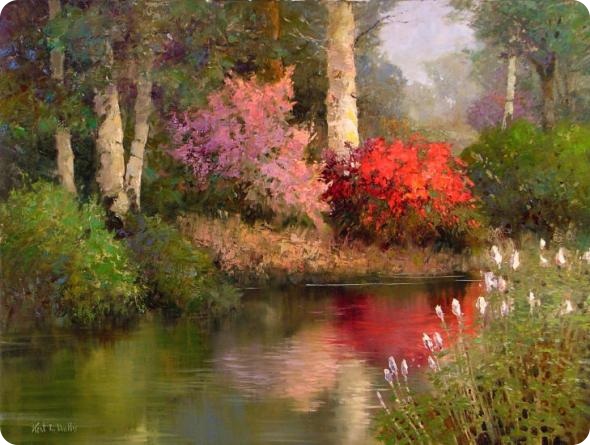 Художник-импрессионист Kent R. Wallis