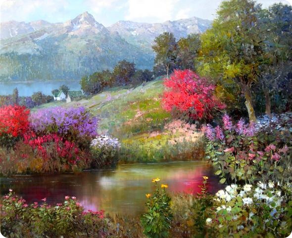 Художник-импрессионист Kent R. Wallis