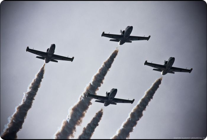 Пилотажная группа Русь в небе