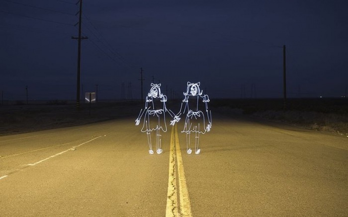 Знаки зодиака, нарисованные светом (12 фото)