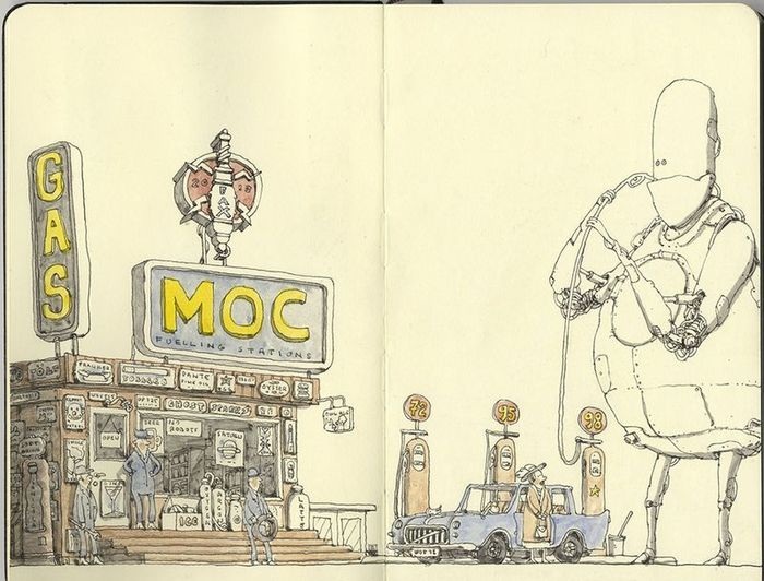 Восхитительные рисунки в тетради (29 фото)