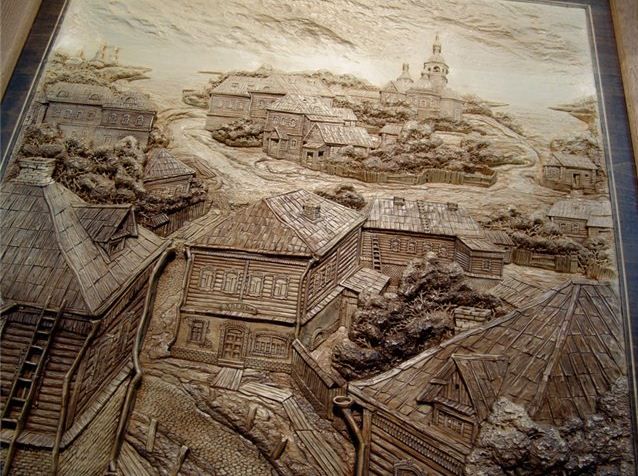 Резные картины из дерева (24 фото)