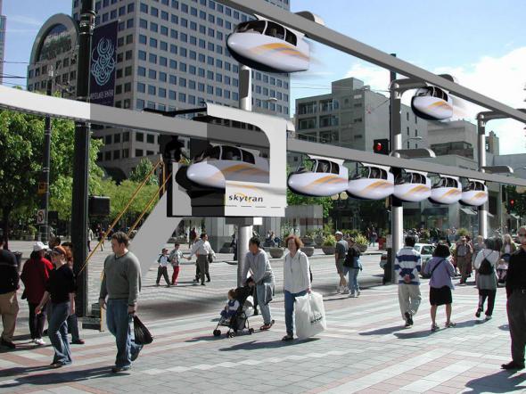 Skytran - экологический пассажирский транспорт