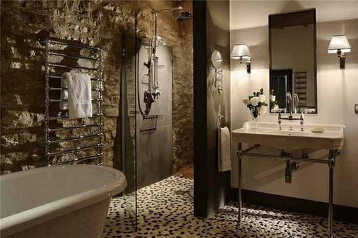 Натуральные материалы в интерьере: идеи для шикарных ванных комнат