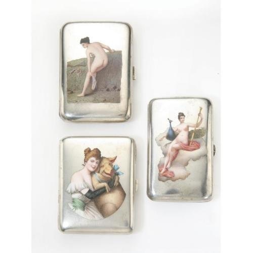 Портсигары 19-го и начала 20-го столетия с эротическими картинками (41 фото)