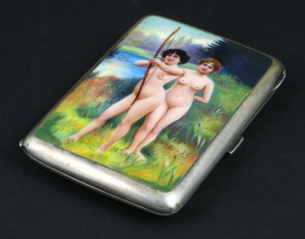 Портсигары 19-го и начала 20-го столетия с эротическими картинками (41 фото)