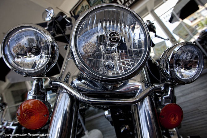 Harley-Davidson крупным планом