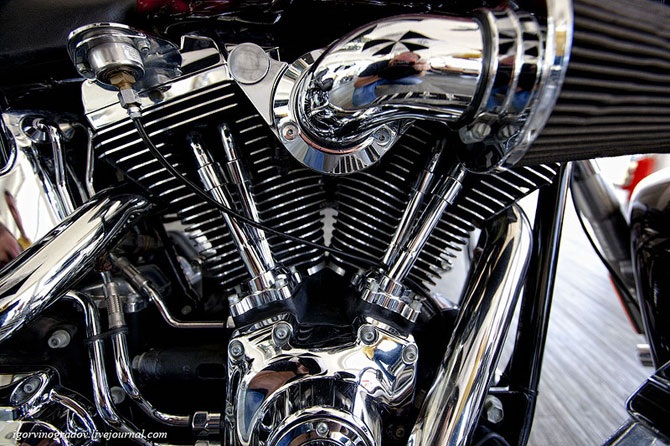 Harley-Davidson крупным планом