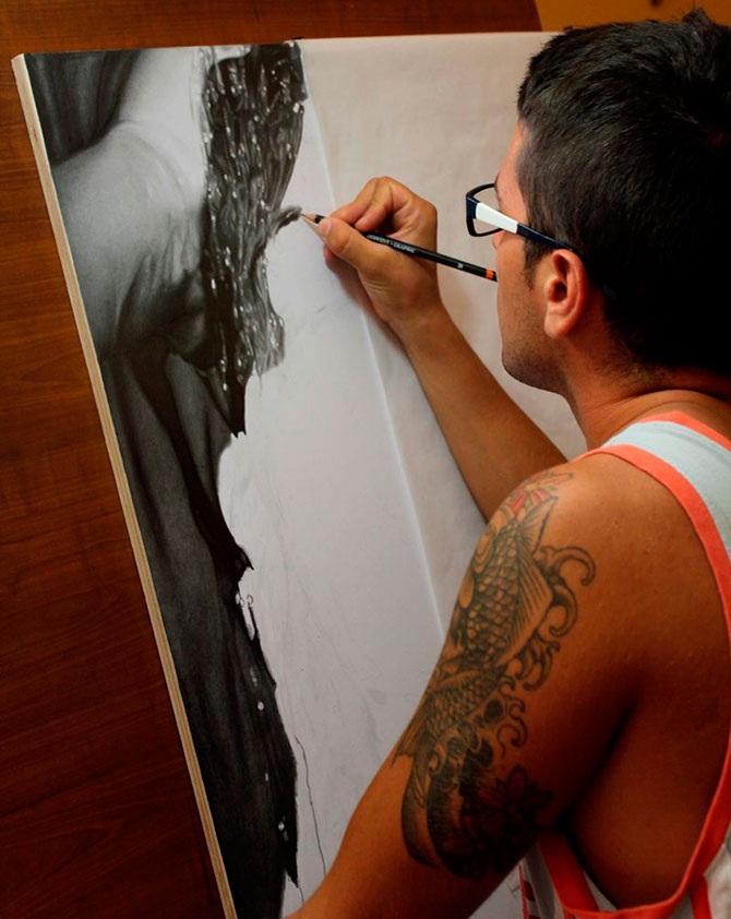 Как рисует художник-гиперреалист