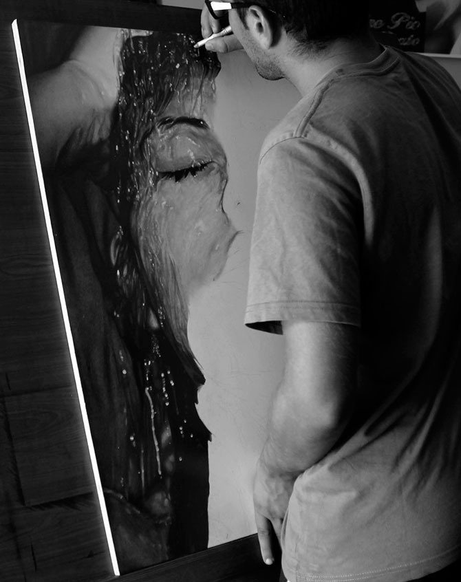 Как рисует художник-гиперреалист