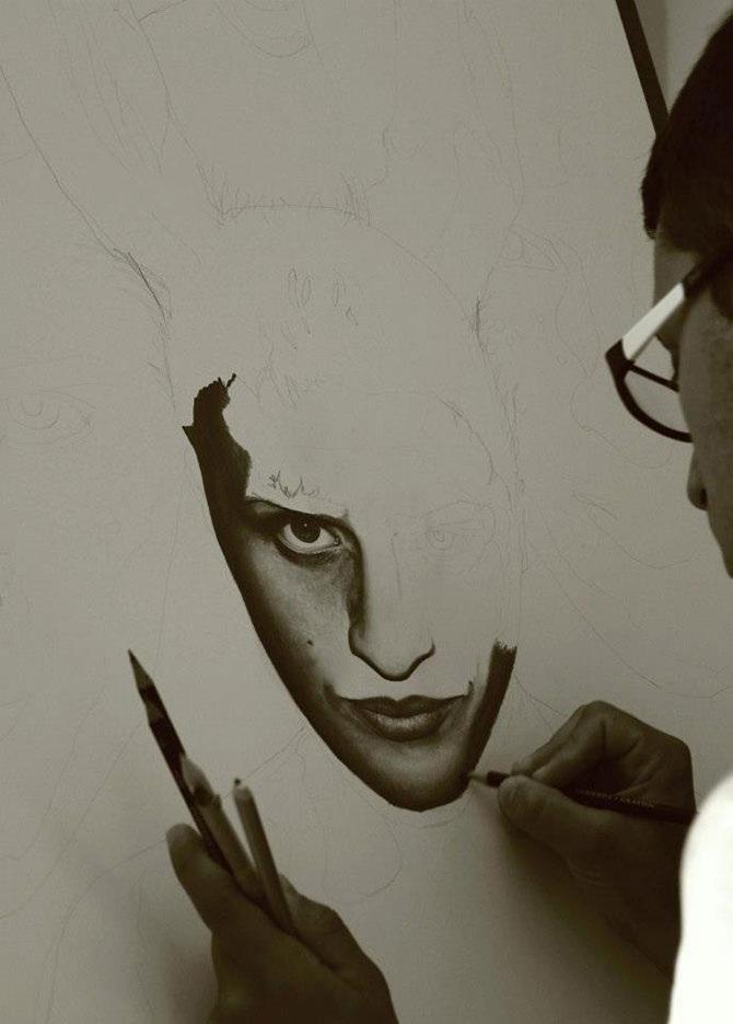 Как рисует художник-гиперреалист