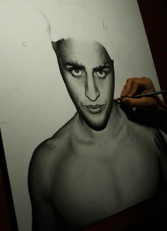 Как рисует художник-гиперреалист