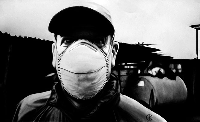 Как рисует художник-гиперреалист