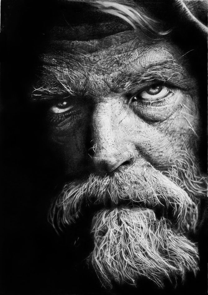 Черно-белый фотореализм Франко Клуна