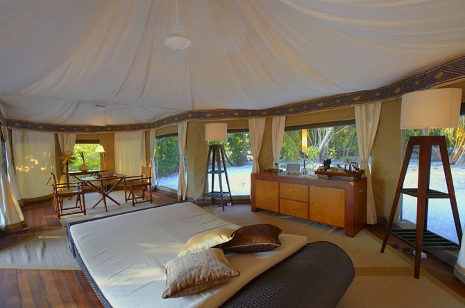 Элитные палатки на Мальдивах