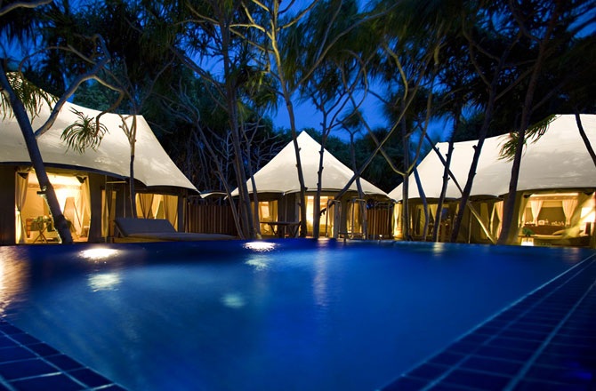 Элитные палатки на Мальдивах