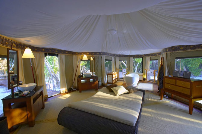 Элитные палатки на Мальдивах