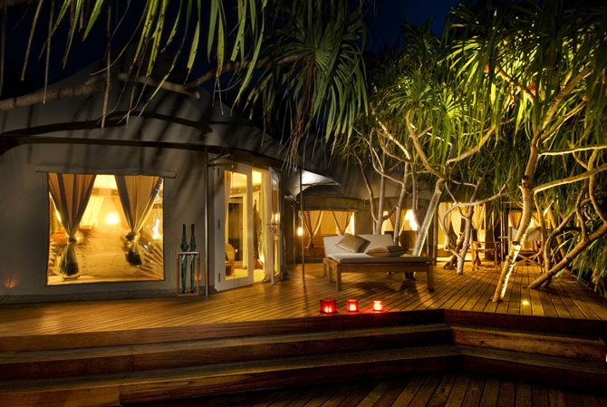 Элитные палатки на Мальдивах