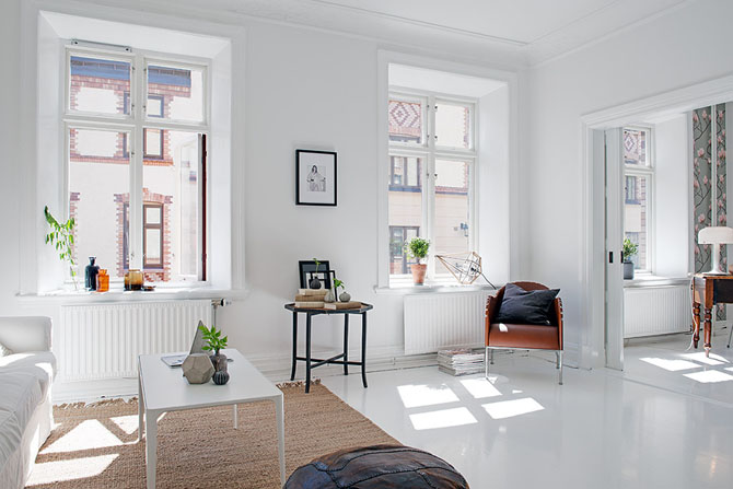 Шведская квартира в скандинавском стиле