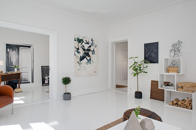 Шведская квартира в скандинавском стиле