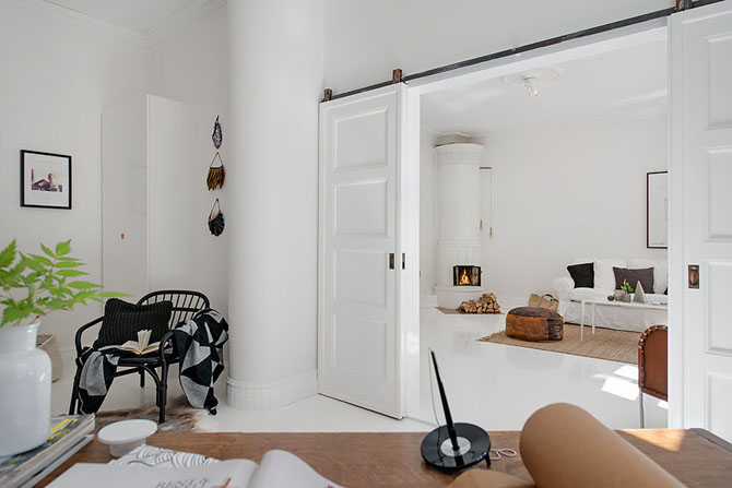 Шведская квартира в скандинавском стиле