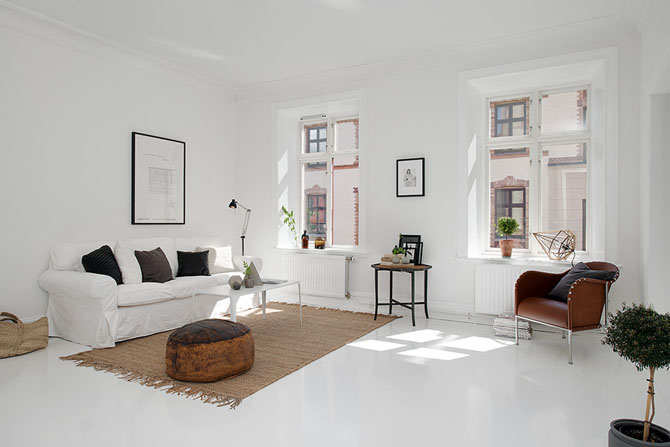 Шведская квартира в скандинавском стиле